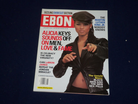 2004 JANUARY EBONY MAGAZINE - ALICIA KEYS COVER - SP 9540
