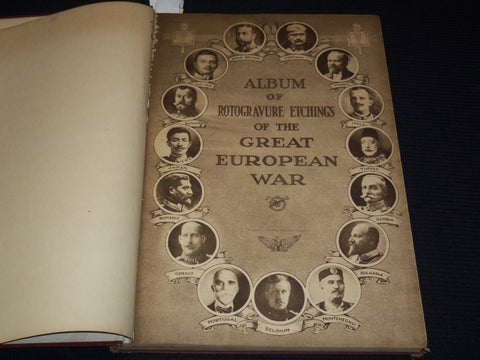 1916 PHOTOGRAPHIC HISTORY OF GREAT EUROPEAN WAR IN GRAVURE VOLUME - KD 4675A