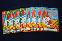 1968-1971 ANNUAL ZUHRAH CIRCUS PROGRAMS & COLORING BOOKS - LOT OF 8 - O 3643