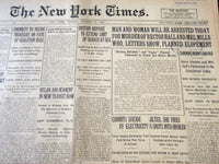 1922 OCT 17 NEW YORK TIMES - RECTOR HALL & MRS. MILLS MURDER SUSPECTS - NT 5828
