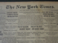 1925 FEBRUARY 22 NEW YORK TIMES - 30 STILL IN MINE PROBABLY DEAD - NT 5453