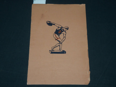 1931 APRIL 27 SYRACUSE UNIVERSITY ATHLETES BLOCK S DINNER PROGRAM - J 5782