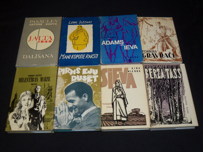 1960'S-1970'S ASSORTED ESTONIAN - LATVIAN BOOKS LOT OF 43 - HARDCOVER - KD 59