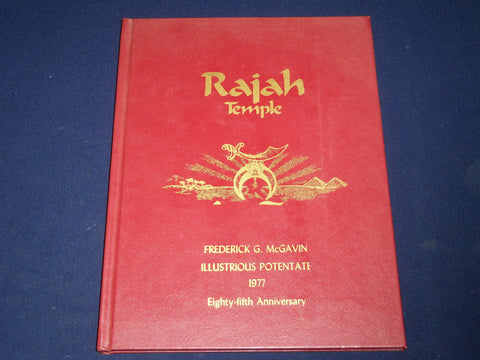 1977 RAJAH TEMPLE OFFICIAL DIVAN VOLUME - NICE PHOTOS - KD 3548