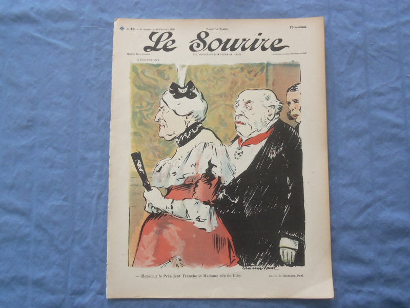 1900 FEB 10 LE SOURIRE MAGAZINE - ILLUSTRATED COMEDY - FRENCH TEXT - SP 4864E