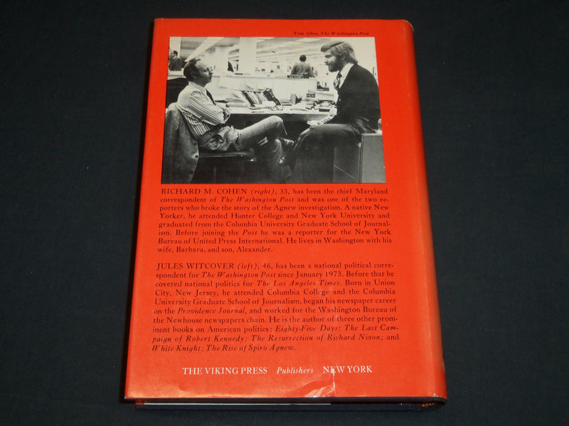 1974 A HEARTBEAT AWAY HARDCOVER BOOK INSCRIBED BY COHEN & WITCOVER - D 450