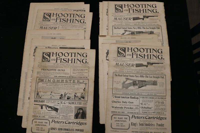 1899 SHOOTING AND FISHING MAGAZINE - LOT OF 41 - O 3698
