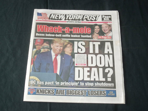 2019 FEBRUARY 12 NEW YORK POST NEWSPAPER-IS IT A DON DEAL?- AVERT GOV'T SHUTDOWN