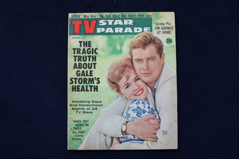 1960 AUG TV STAR PARADE MAGAZINE - CONNIE STEVENS-TROY DONAHUE COVER - E 19232