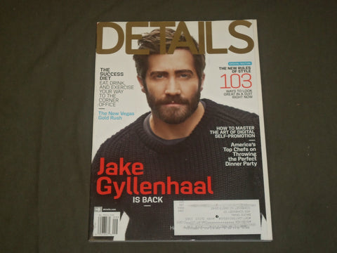2012 SEPTEMBER DETAILS MAGAZINE - JAKE GYLLENHAAL COVER - B 1652