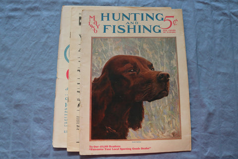 1930 MAY HUNTING AND FISHING MAGAZINE - IRISH SETTER - ST 5508Z