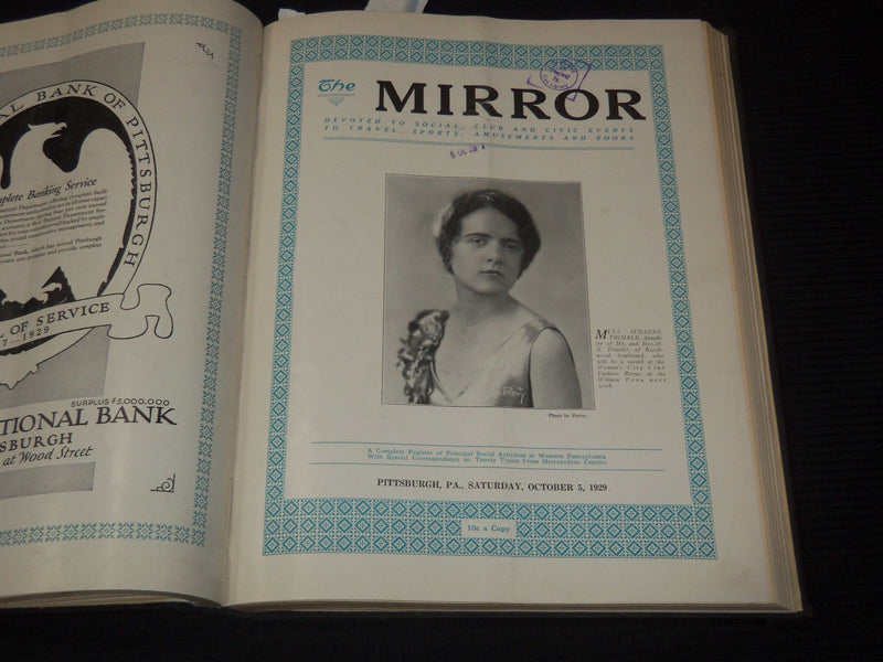 1929 SEPTEMBER-NOVEMBER THE MIRROR MAGAZINE BOUND VOLUME - KD 3351K