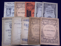 GRAND OPERA LIBRETTO LOT OF 23 ISSUES - RICHARD WAGNER - NEW YORK - O 530