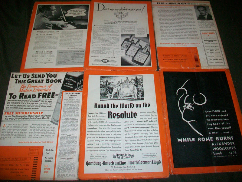 1934 FORUM MAGAZINE LOT OF 12 - COMPLETE YEAR - GREAT ARTICLES & ADS - WR 757
