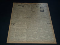 1921 OCTOBER 20 DENVER EXPRESS NEWSPAPER - SINCLAIR LEWIS - NT 7579