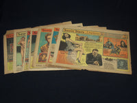 1940-1944 SEEIN' STARS NEWSPAPER COLOR COMIC STRIPS - LOT OF 7 - NP 9180