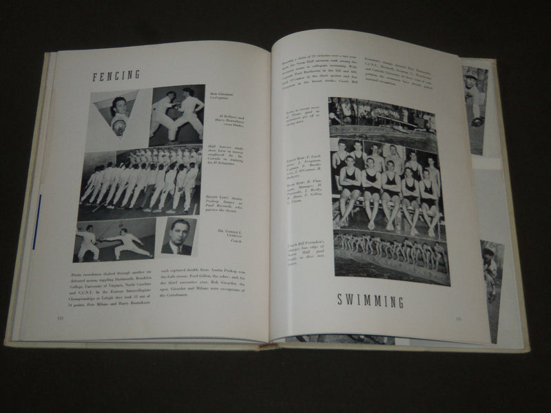 1942 WHITE & BLUE SETON HALL COLLEGE YEARBOOK- SOUTH ORANGE NEW JERSEY - YB 1075