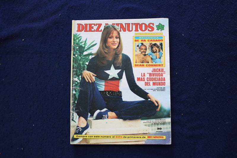 1975 MARCH 29 DIEZ MINUTOS MAGAZINE - LAURA BERNARD - SPANISH COVER - E 23730