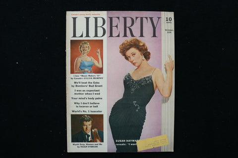 1958 OCTOBER LIBERTY MAGAZINE - SUSAN HAYWARD COVER - E 24430