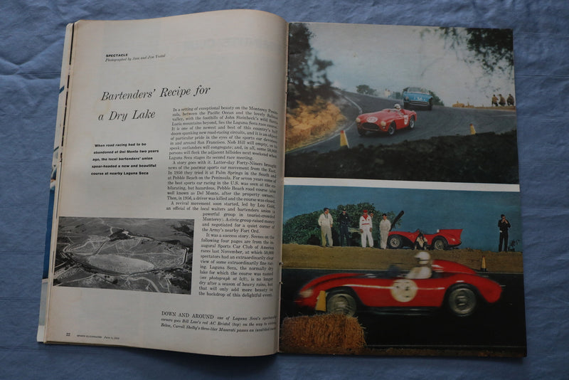 1958 JUNE 9 SPORTS ILLUSTRATED MAGAZINE - DICK MAYER COVER - U.S. OPEN- ST 5506F