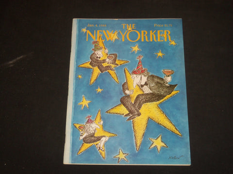 1988 JANUARY 4 THE NEW YORKER MAGAZINE - ILLUSTRATED COVER - NY 1354