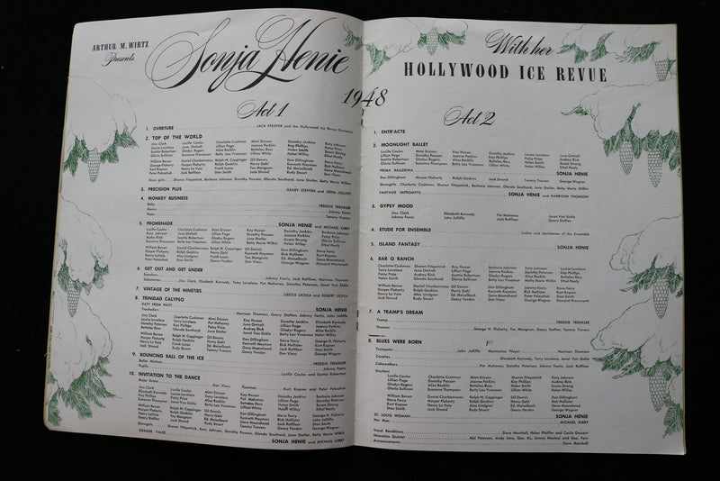 1942-1948 SONJA HEINE HOLLYWOOD ICE REVUE PROGRAMS - LOT OF 4 - K 2249