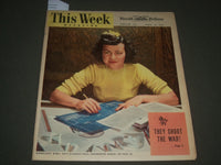 1945 APRIL 15 THIS WEEK MAGAZINE SECTION - ELIZABETH KELLY COVER - J 2668