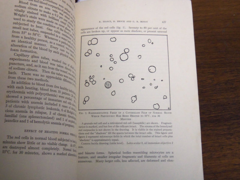 1925 CANCER COMMISSION OF HARVARD UNIVERSITY BULLETIN #185- ERYTHROCYTES- K 1097