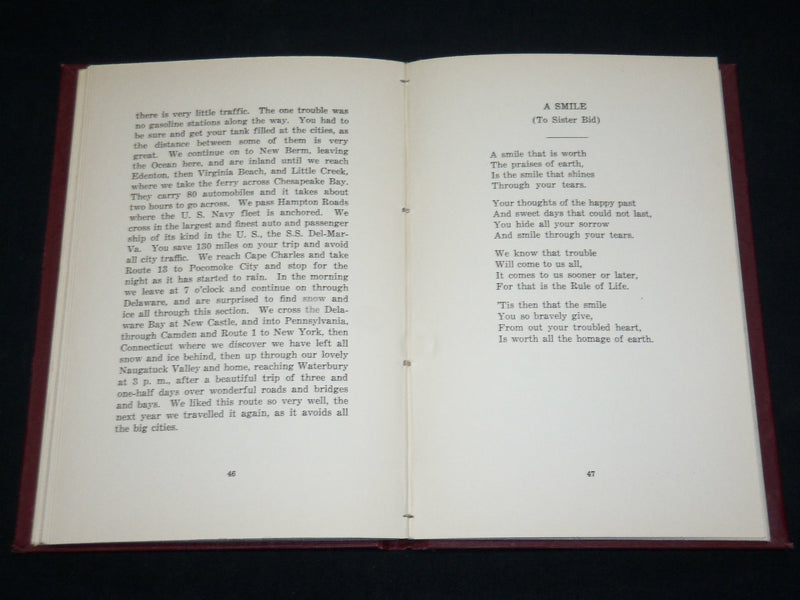1941 THROUGH MY GARDEN OF MEMORIES BOOK INSCRIBED BY MARY FITZHENRY - KD 6035