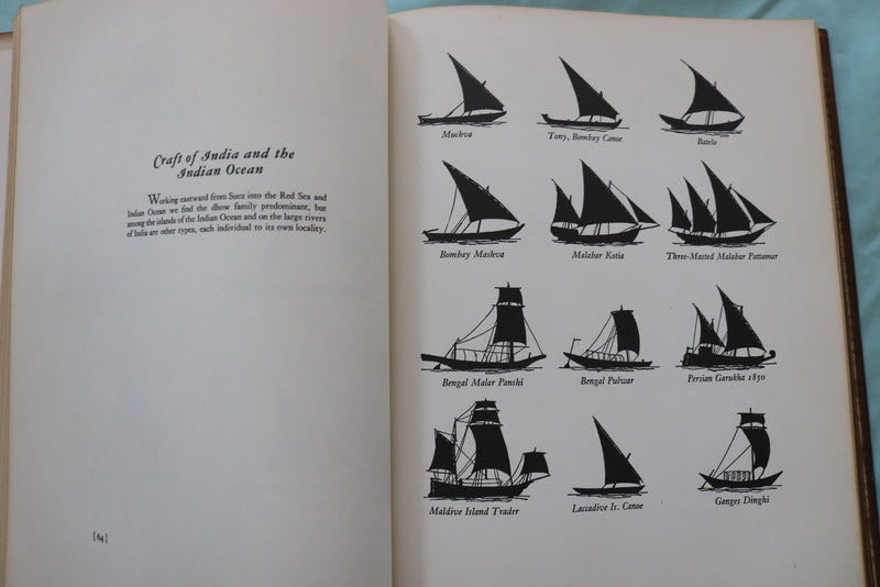 1940 SAILING AND SMALL CRAFT DOWN THE AGES HARDCOVER BY EDGAR BLOOMSTER- KD 9652