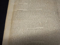 1833 APRIL 27 THE MICROCOSM AMERICAN & GAZETTE NEWSPAPER - PROVIDENCE - NP 3878U