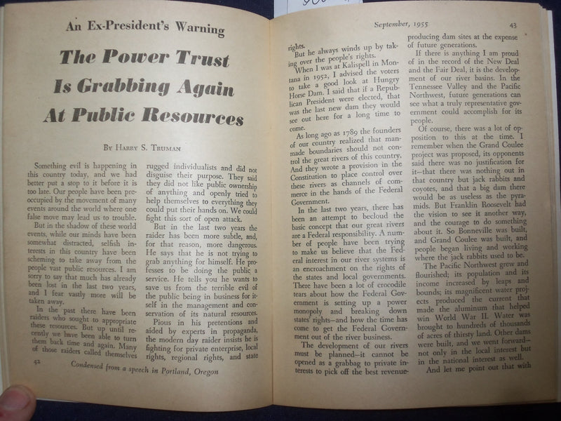 1955 SEPTEMBER DEMOCRATIC DIGEST MAGAZINE - HARRY TRUMAN - J 9791