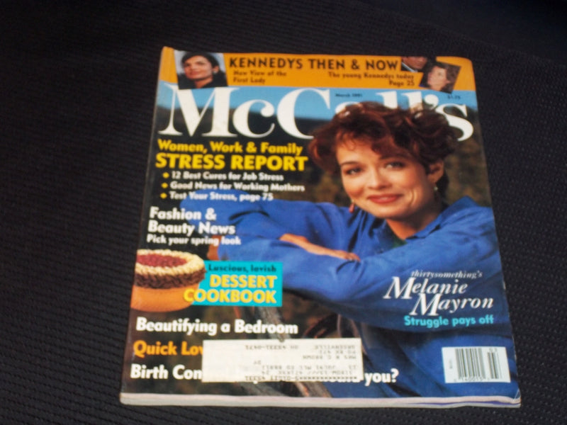 1991 MARCH MCCALL'S MAGAZINE - MELANIE MAYRON FRONT COVER - E 645
