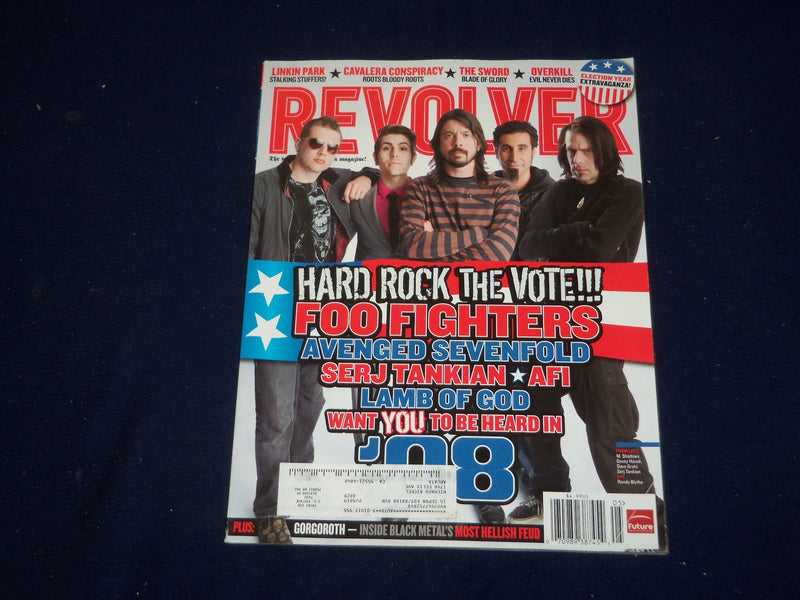 2008 MAY REVOLVER MAGAZINE - HARD ROCK THE VOTE - SP 9952
