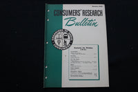 1941 OCTOBER CONSUMERS' RESEARCH BULLETIN MAGAZINE - SP 4179O