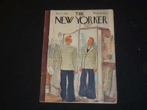 1945 NOVEMBER 3 THE NEW YORKER MAGAZINE - ILLUSTRATED COVER - NY 137