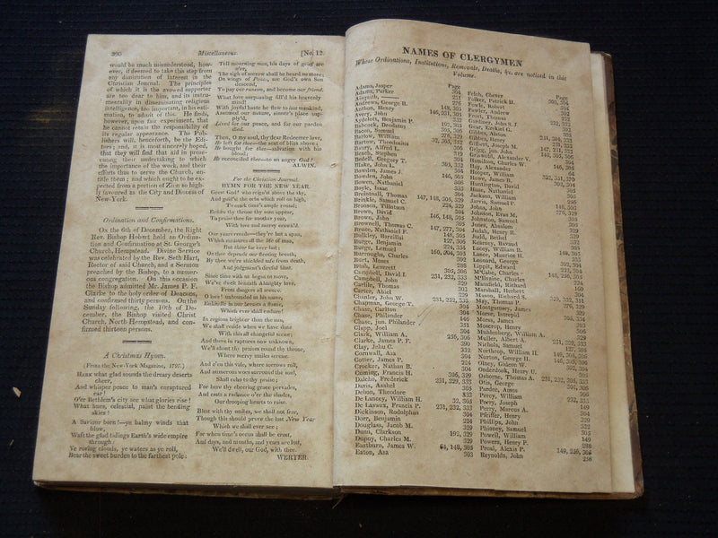 1820 THE CHRISTIAN JOURNAL AND LITERARY REGISTER VOLUME NO. 4 - KD 7670