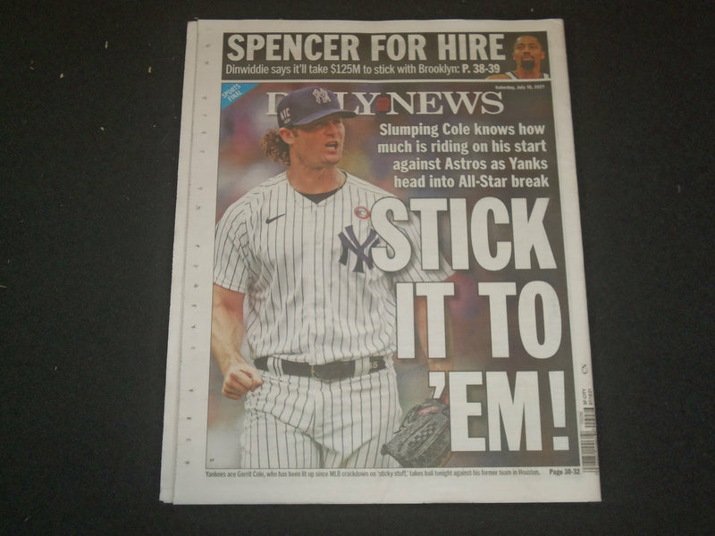 2021 JULY 10 NEW YORK DAILY NEWS NEWSPAPER - FEDS EASE VIRUS RESTRICTIONS