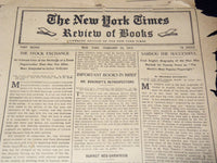 1913 NEW YORK TIMES NEWSPAPER BOOK REVIEW SECTIONS LOT OF 15 ISSUES - O 3221B