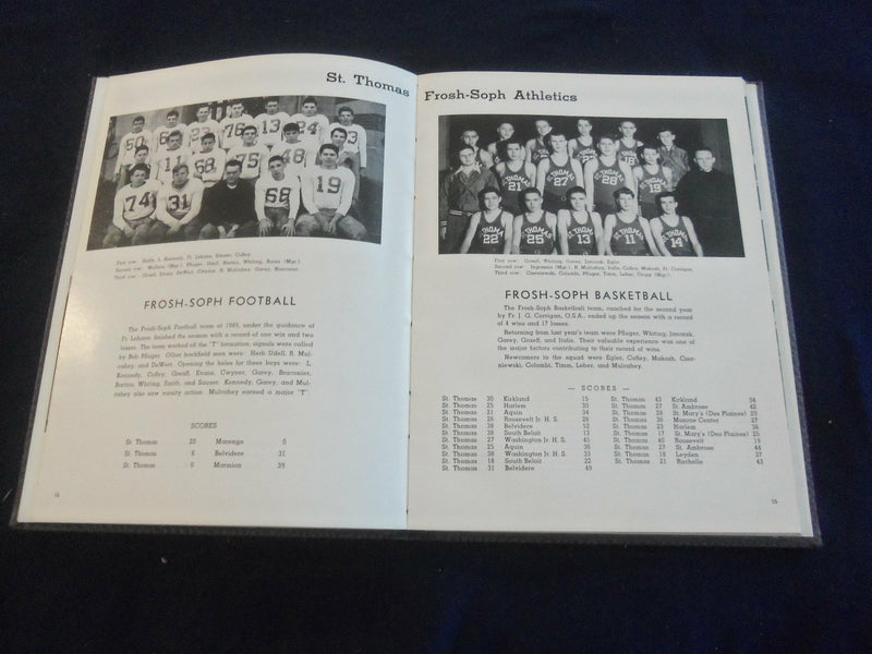 1950 FOLLE LEGE ST. THOMAS HIGH SCHOOL YEARBOOK - ROCKFORD, ILLINOIS - YB 2731