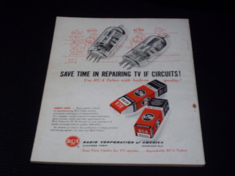 1954 DECEMBER RADIO ELECTRONICS MAGAZINE - RADIO FOR JUNIOR'S CAR COVER - E 7124