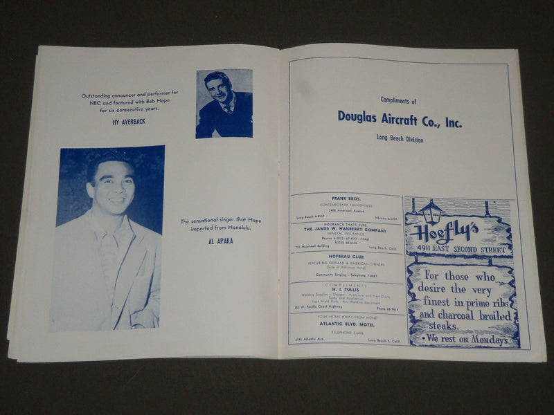 1952 MAY 21 THE GREATEST STATE SHOW ON EARTH PROGRAM - BOB HOPE - LEWIS - J 2360
