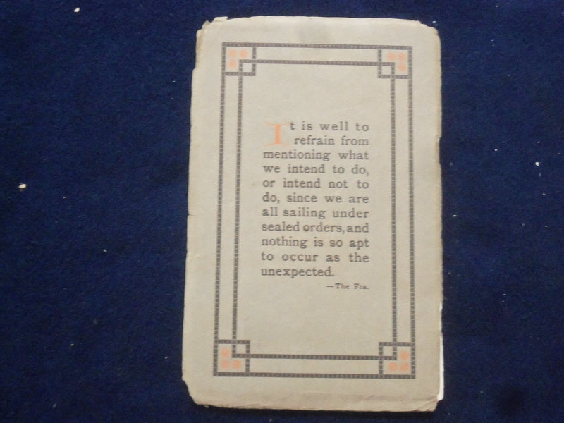 1909 AUGUST-SEPTEMBER CHARACTER ART-IN-INK SOFTCOVER BOOK - J 9649