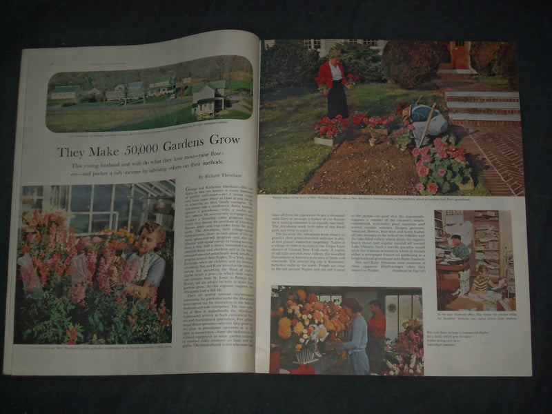 1957 MAY 4 THE SATURDAY EVENING POST MAGAZINE - ILLUSTRATED COVER - SP 2481B