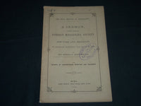 1863 NEW YORK & BROOKLYN FOREIGN MISSIONARY SOCIETY SERMON BOOK - J 4502