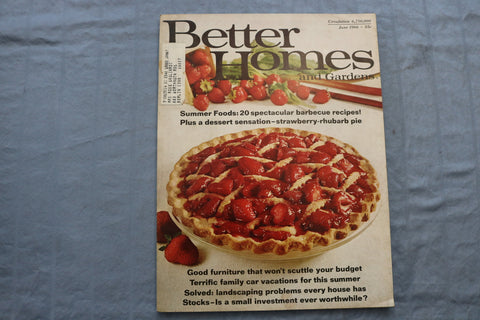 1966 JUNE BETTER HOMES AND GARDENS MAGAZINE - SUMMER FOODS COVER - E 9690