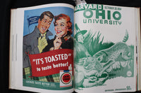 1954 HARVARD FOOTBALL PROGRAMS - BOUND VOLUME - TED KENNEDY - KD 9571