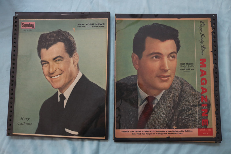HOLLYWOOD MOVIE STAR SCRAPBOOK PAGES - 200+ PAGES AND 3 EMPTY ALBUMS - E 26488