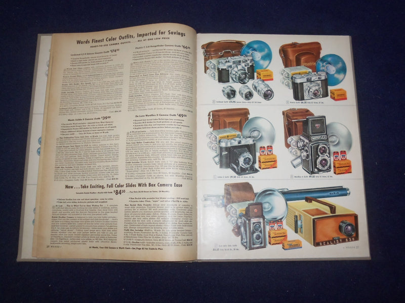 1957 MONTGOMERY WARD CAMERA SHOP CATALOG - HARDCOVER - R 96V