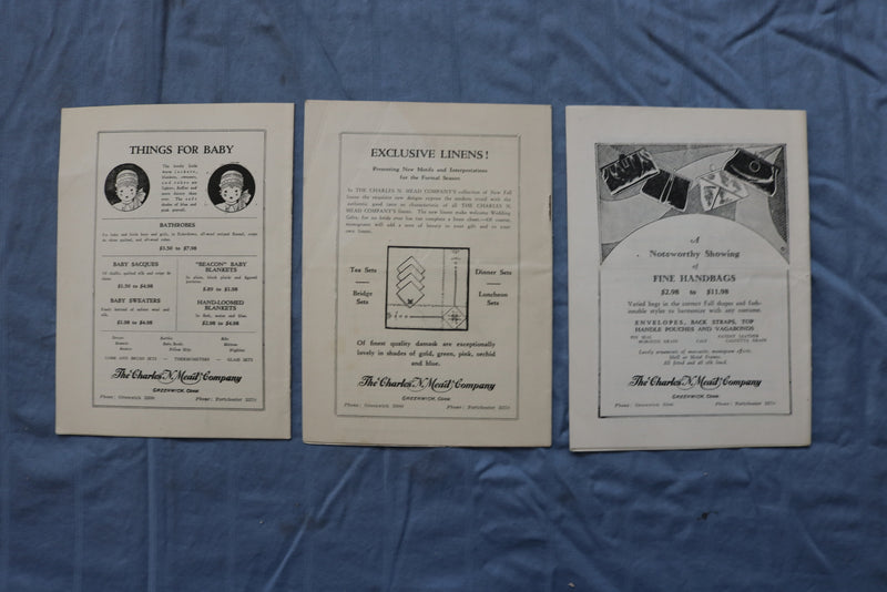 1929-1930 GREENWICH THEATRE PROGRAMS - LOT OF 26 +2 WINTER ANNOUNCEMENTS- O 3739